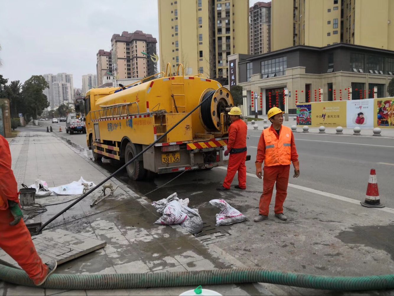 文城镇排污管道清淤-管道清洗